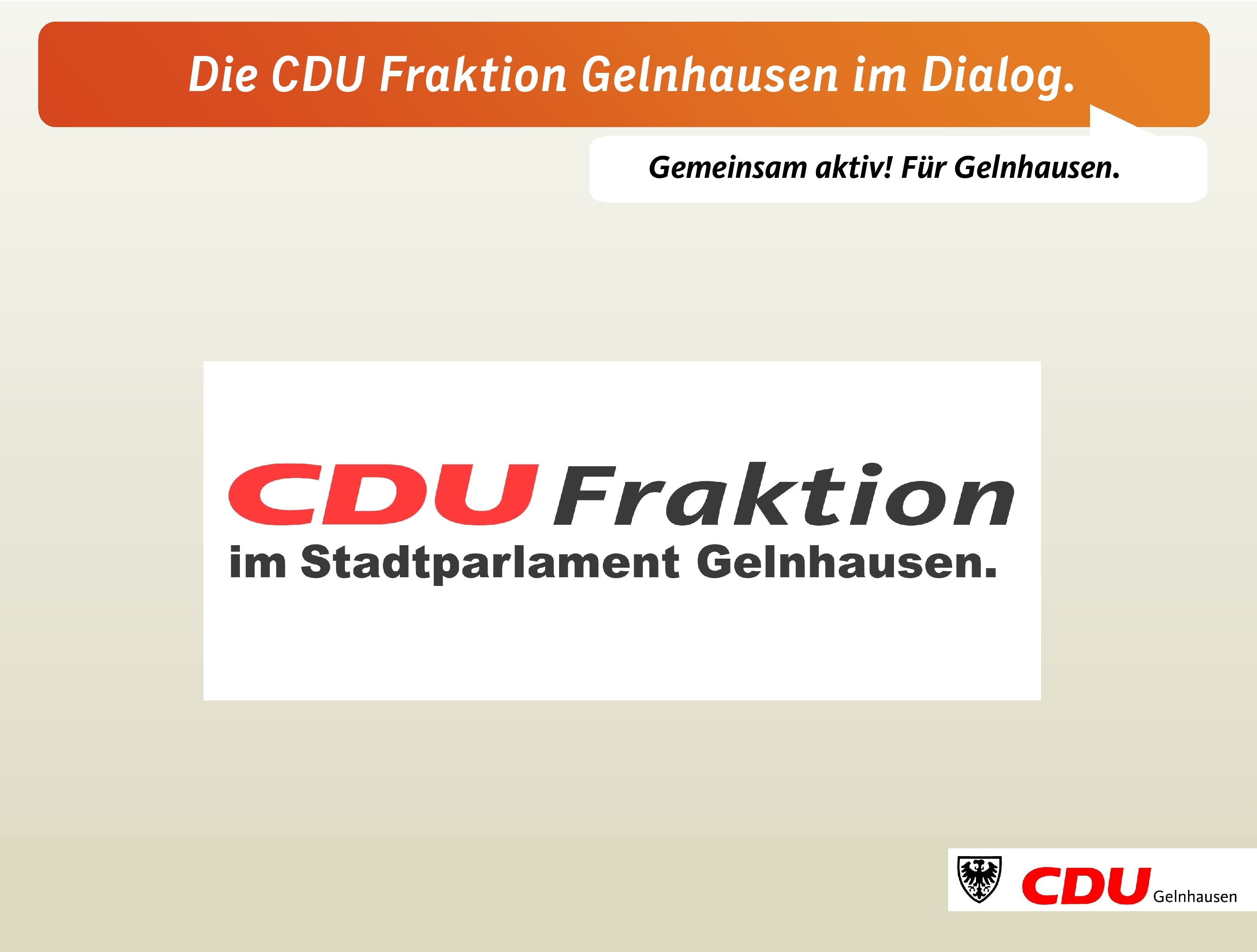 Die Fraktion im Dialog.