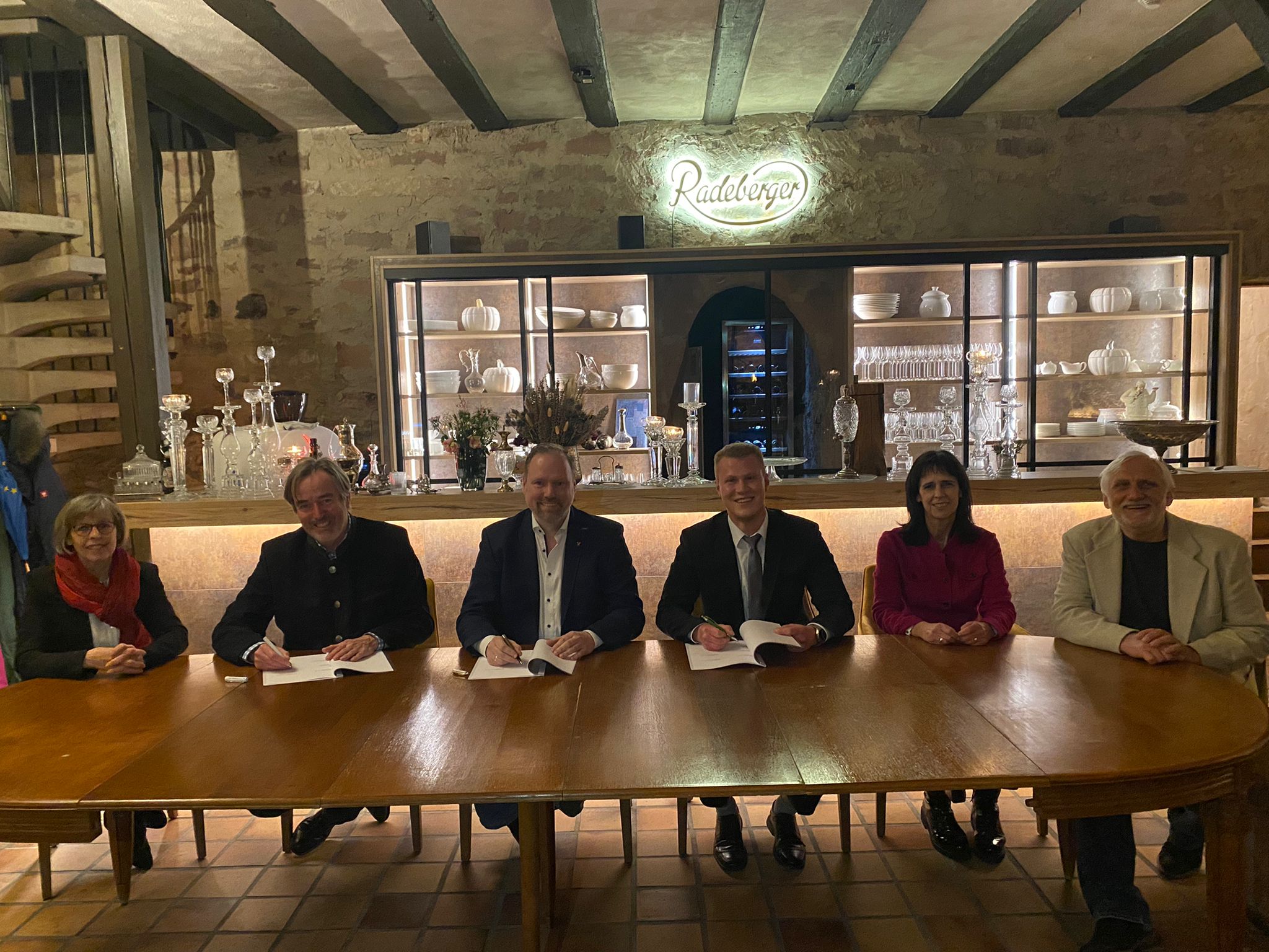 v.l.n.r.: Lydia Naunheim (BG), Jochen Zahn (BG), Christian Litzinger (CDU), Jakob Mhler (Grne), Petra Schott-Pfeifer (CDU), Bernd Wietzorek (Grne)